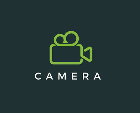 camera photography logo icon vector templateのイラスト素材