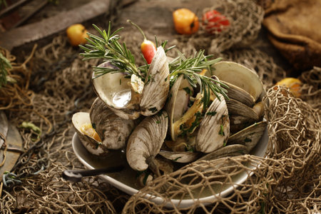 oyster on the plate