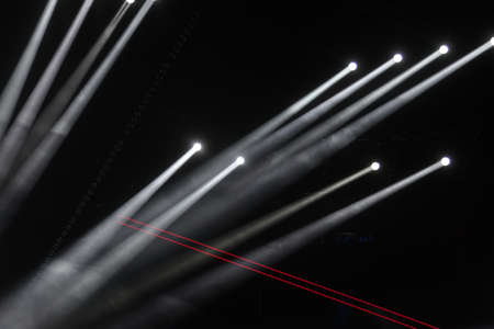 Spotlights in an empty stageの写真素材