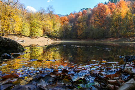 Seven Lakes National Park, Autumn, Turkeyの写真素材