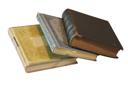 Lined notebook on white backgroundの写真素材