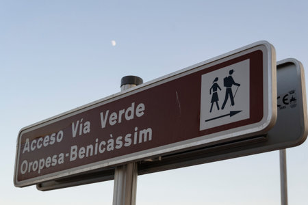 Oropesa del Mar beach, in Castellon. We can see the Mediterranean Sea.