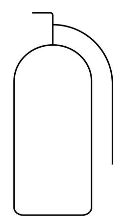 Fire extinguisher. Icon vector on white background.のイラスト素材