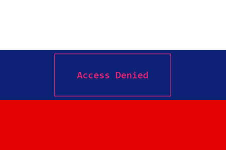 HackerRussia. Digital Russian flag and a binary background cybersecurity concept with 0 and 1. Computer hacker Russia. Tricolor background from a binary code, cyber threat.の写真素材