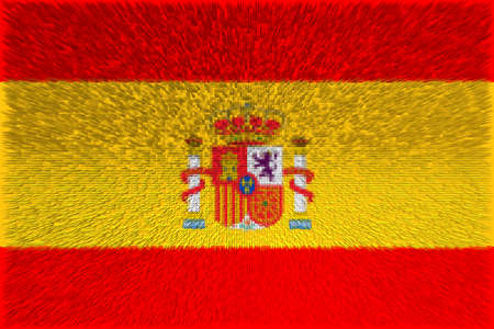 Spain. Flag of Spain. Illustration of the flag of Spain. Landscape design. Abstract design. Illustration. Map.の写真素材