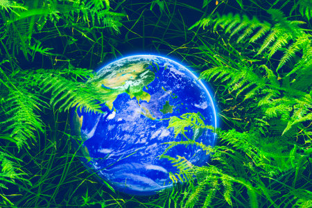 Environment. World environment day 2023. 3d concept background. Ecology concept. Design with globe...