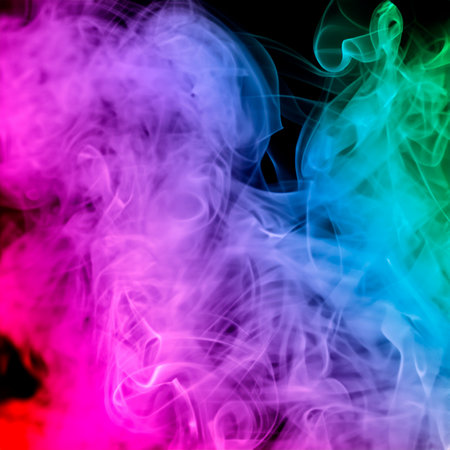 Abstract colorful smoke background. Generative AIの素材