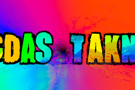 Brutalism. brutalist. Abstract background. Illustration of large, colorful and striking text. Minimalist or monochrome color palettes. Black and white with touches of saturated colの素材