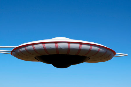 UFO. UFO. FANI. UAP. Flying saucer in the sky. Aliens.の素材