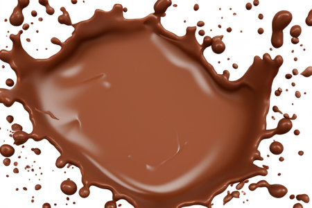 Chocolate. solid chocolate Liquid chocolate. Hot chocolate. September 13th. International Chocolate Day. Food in a cup Tablet. Isolated background.の素材