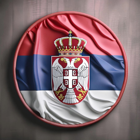 Serbia. Flag of Serbia. Horizontal design. Illustration of the flag of Serbia. Horizontal design....
