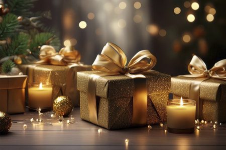 Christmas gifts. 2024. Christmas or New Year's Sale design template. Gift boxes under a Christmas tree. Christmas and New Year holidays interior. Christmas and new year 2024の写真素材