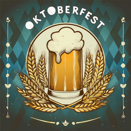 Oktoberfest. 2024. Background for Oktoberfest. Oktoberfest, Munich, Germany. Waiter holding beers, tent interior background.の写真素材