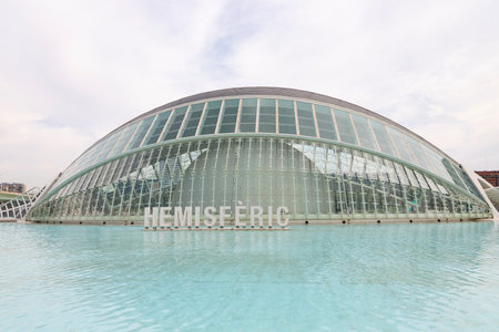 City of Arts and Sciences. In Valencia. Oceanographic. Museum of Science. Hemisphere. Palau de les...