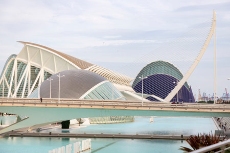 City of Arts and Sciences. In Valencia. Oceanographic. Museum of Science. Hemisphere. Palau de les...
