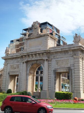 Valencia. City of Valencia. The entrance to the Central Market of Valencia. Old Cathedral of Valencia, Spain. Old town of the city. Turia River Park. Valencian Community, Spain. 4の写真素材