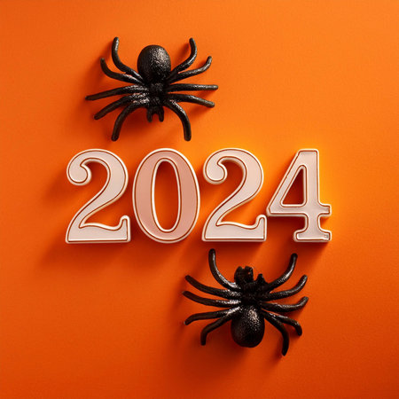 Halloween. halloween pumpkin Orange background. Orange background for Halloween design. Halloween pumpkin on wooden background. 3d render. halloween conceptの写真素材