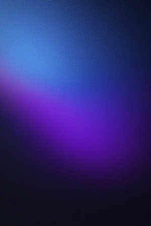 Background. Dark purple blue black abstract grainy background, glowing vibrant color gradient shape,...