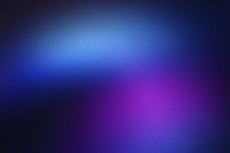 Background. Dark purple blue black abstract grainy background, glowing vibrant color gradient shape,...
