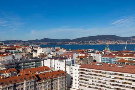 Panoramic view of the city of Trieste, Italy.の写真素材