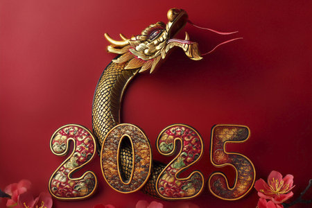 Chinese New Year. Chinese New Year 2025. 2025. Year of the Snake. With the text 2025. 2025....