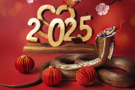 Chinese New Year. Chinese New Year 2025. 2025. Year of the Snake. With the text 2025. 2025....