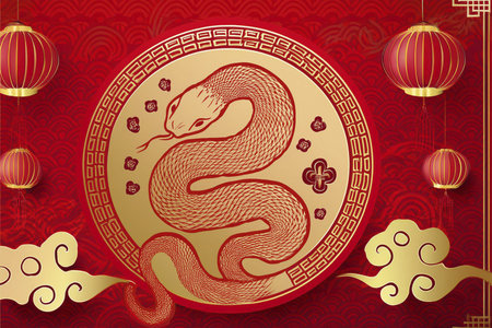 Chinese New Year. Chinese New Year 2025. 2025. Year of the Snake. With the text 2025. 2025....