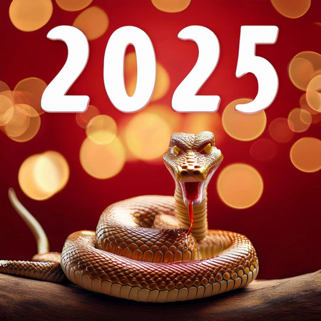 Chinese New Year. Chinese New Year 2025. 2025. Year of the Snake. With the text 2025. 2025....