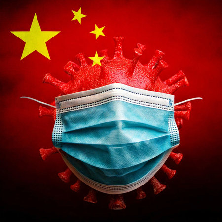 Virus. Virus 3d rendering. Medical concept. Flu. Hemorrhagic fever. Pandemic. Children. Indiaの写真素材