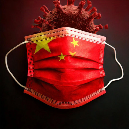 Virus 3d rendering. Medical concept. Flu. Hemorrhagic fever. Human metapneumovirus. Influenza. Pandemic. Children.の写真素材