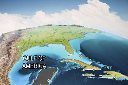 Gulf of America. Gulf of Mexico.の写真素材
