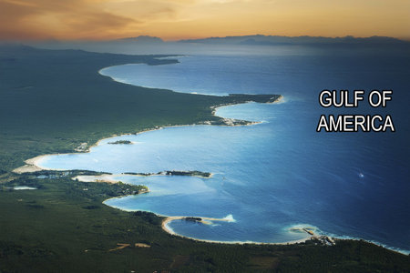 Gulf of America. Gulf of Mexico. Name change to the Gulf. January.の写真素材
