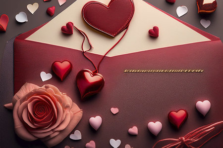 Valentine. Valentine's Day greeting cards. Modern minimalist aesthetic design with hearts,...