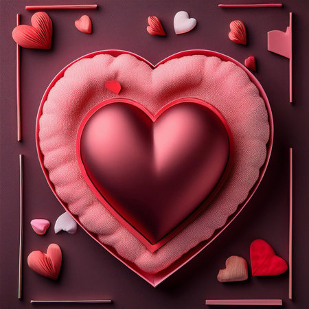 Valentine. Valentine's Day greeting cards. Modern minimalist aesthetic design with hearts,...