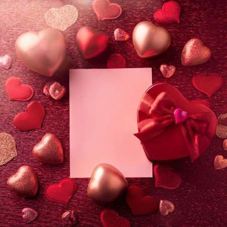 Valentine. Valentine's Day greeting cards. Modern minimalist aesthetic design with hearts,...