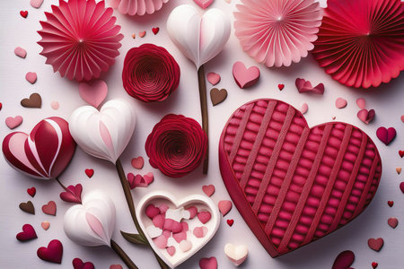 Valentine. Valentine's Day greeting cards. Modern minimalist aesthetic design with hearts,...