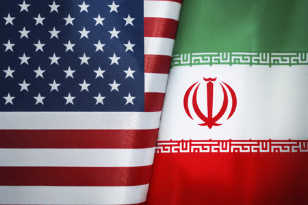 Escalating Tensions: Israel, Iran, and USA in Conflict Zone. Tensions between Israel (Tel Aviv, Herzliya), Iran, and USA escalate, critical situationの写真素材