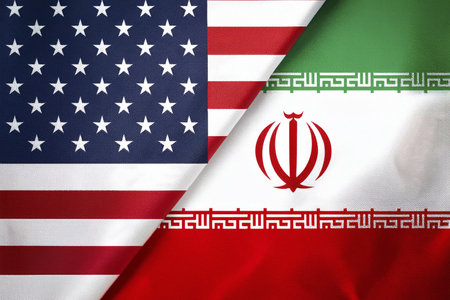 Escalating Tensions: Israel, Iran, and USA in Conflict Zone. Tensions between Israel (Tel Aviv, Herzliya), Iran, and USA escalate, critical situationの写真素材
