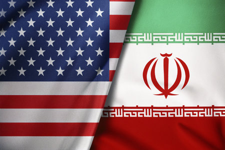 Escalating Tensions: Israel, Iran, and USA in Conflict Zone. Tensions between Israel (Tel Aviv, Herzliya), Iran, and USA escalate, critical situationの写真素材