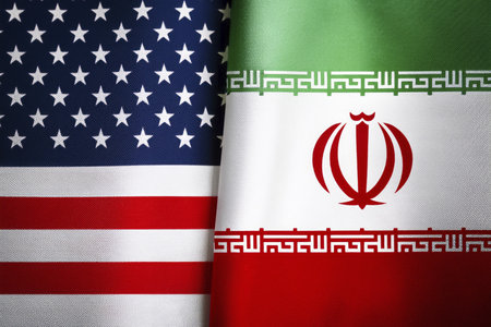Escalating Tensions: Israel, Iran, and USA in Conflict Zone. Tensions between Israel (Tel Aviv, Herzliya), Iran, and USA escalate, critical situationの写真素材