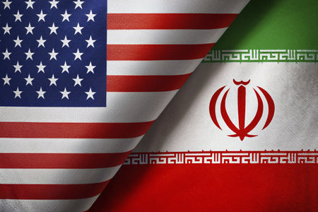 Escalating Tensions: Israel, Iran, and USA in Conflict Zone. Tensions between Israel (Tel Aviv, Herzliya), Iran, and USA escalate, critical situationの写真素材
