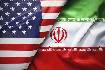 Escalating Tensions: Israel, Iran, and USA in Conflict Zone. Tensions between Israel (Tel Aviv, Herzliya), Iran, and USA escalate, critical situationの写真素材