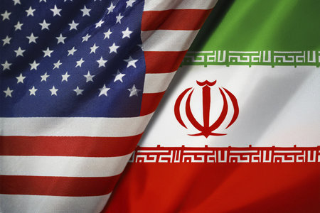 Escalating Tensions: Israel, Iran, and USA in Conflict Zone. Tensions between Israel (Tel Aviv, Herzliya), Iran, and USA escalate, critical situationの写真素材