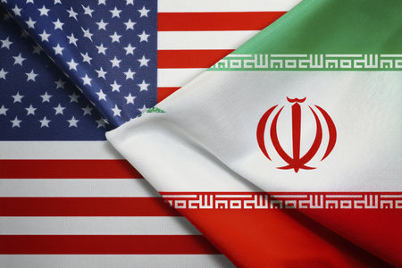 Escalating Tensions: Israel, Iran, and USA in Conflict Zone. Tensions between Israel (Tel Aviv, Herzliya), Iran, and USA escalate, critical situationの写真素材