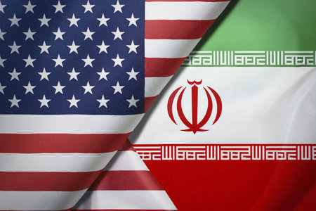 Escalating Tensions: Israel, Iran, and USA in Conflict Zone. Tensions between Israel (Tel Aviv, Herzliya), Iran, and USA escalate, critical situationの写真素材