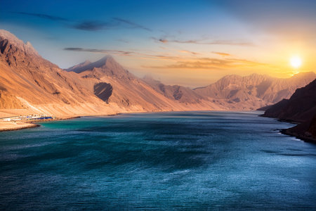 Iran Threatens to Close Strait of Hormuz: Global Crisis Looms. Iran considers closing Strait of Hormuz, impacting global trade. War in the Middle East. Iran. Israel. USA. 2025の写真素材