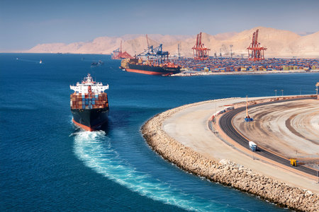 Iran Threatens to Close Strait of Hormuz: Global Crisis Looms. Iran considers closing Strait of Hormuz, impacting global trade. War in the Middle East. Iran. Israel. USA. 2025の写真素材