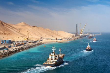 Iran Threatens to Close Strait of Hormuz: Global Crisis Looms. Iran considers closing Strait of Hormuz, impacting global trade. War in the Middle East. Iran. Israel. USA. 2025の写真素材