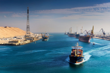 Iran Threatens to Close Strait of Hormuz: Global Crisis Looms. Iran considers closing Strait of Hormuz, impacting global trade. War in the Middle East. Iran. Israel. USA. 2025の写真素材