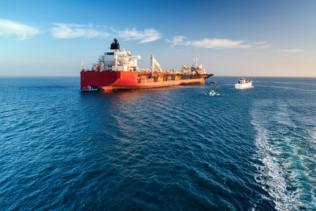 Iran Threatens to Close Strait of Hormuz: Global Crisis Looms. Iran considers closing Strait of Hormuz, impacting global trade. War in the Middle East. Iran. Israel. USA. 2025の写真素材